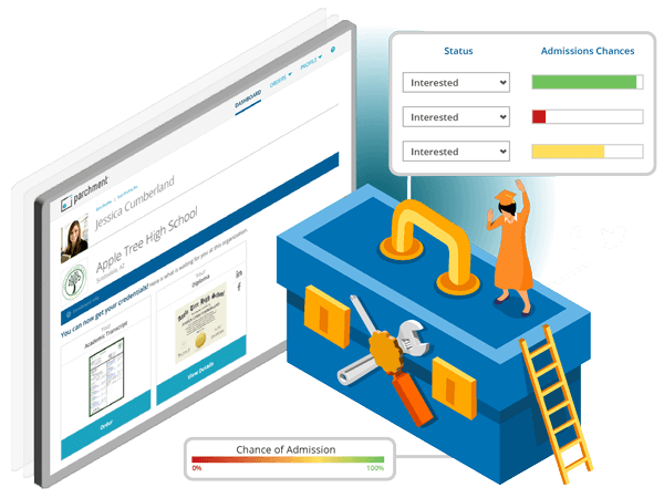 college tools university rankings software illustration